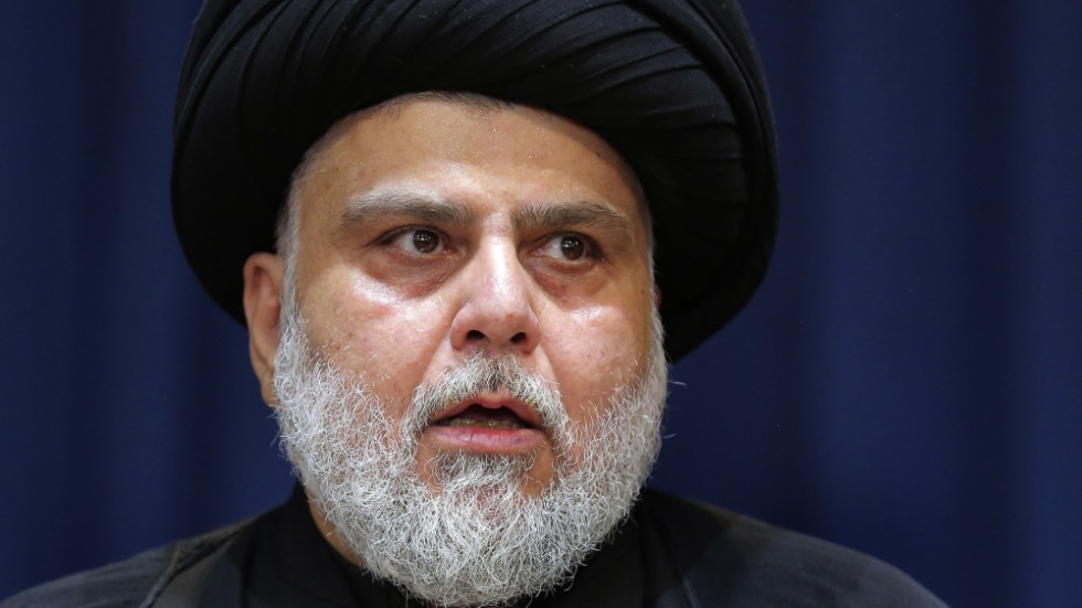 Shiamuslimske ledare Muqtada al-Sadr. Arkivbild.