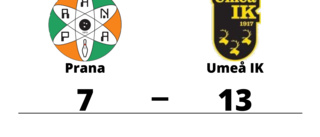 Seger för Umeå IK borta mot Prana