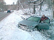 Snön ställde till det i trafiken