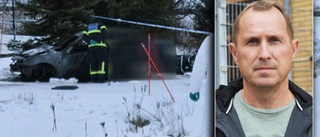 Död man i utbrunnen bil – polisen misstänkte mord – nu har misstankarna försvagats