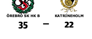 Katrineholm utklassat av Örebro SK HK B borta