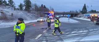 Bärgare fick kalla på bärgare efter trafikolycka i Oxelösund