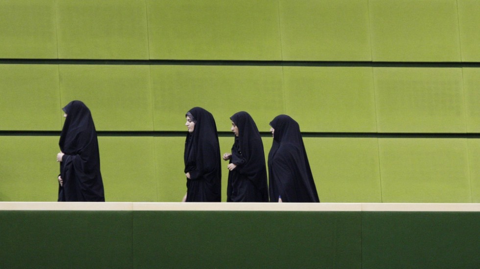 Studenter i Teheran. Arkivbild.