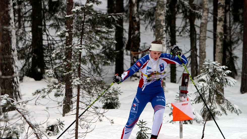 Ella Turesson, OK Renen, säkrade ett SM-guld i juniorklassen för arrangörsklubben. 
