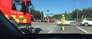 Trafikolycka vid korsningen vid brandstationen