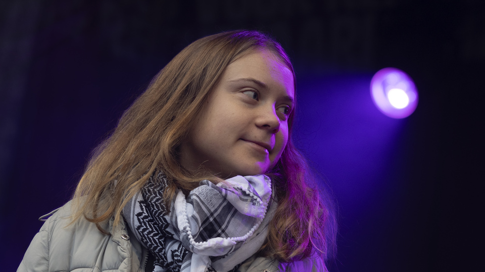 Greta Thunberg anklagas efter en klimatmarsch i Amsterdam i helgen för att missbruka klimatscenen för egna syften.