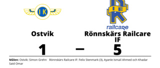 Rönnskärs Railcare IF ny serieledare efter seger