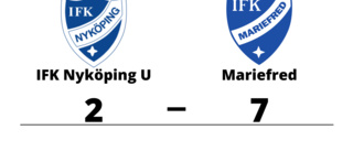 Tung förlust när IFK Nyköping U krossades av Mariefred