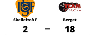 Berget utklassade Skellefteå F på bortaplan
