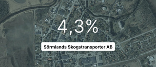 Inget företag i branschen hade större omsättning än Sörmlands Skogstransporter AB i fjol