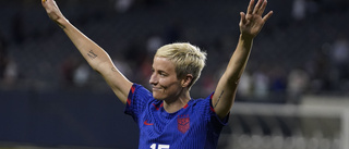 Megan Rapinoe hyllades stort i sista landskampen