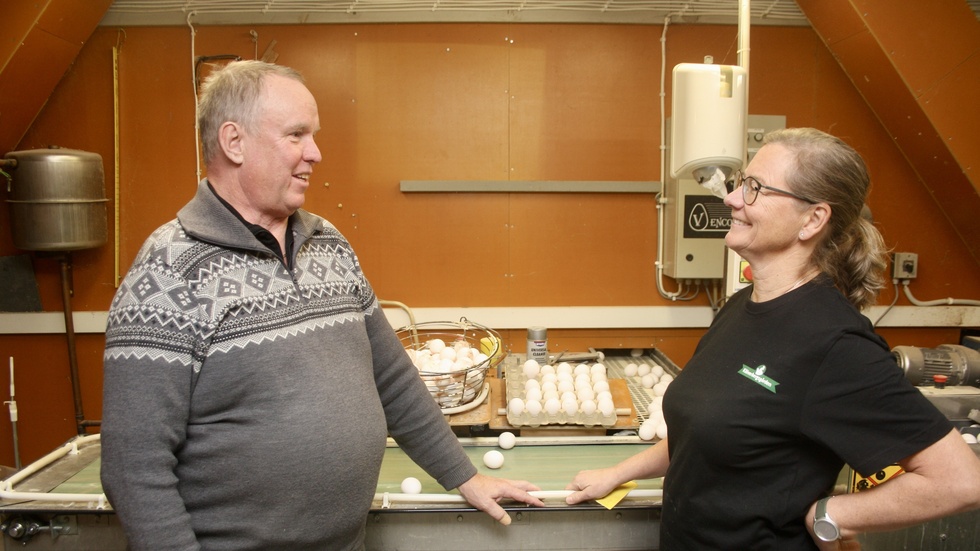 Stefan och Åsa Karlsson driver Bohmans hönseri.
