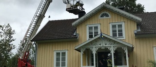 Tände brasa – villan fylldes med rök