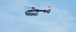 Polisjakt med helikopter