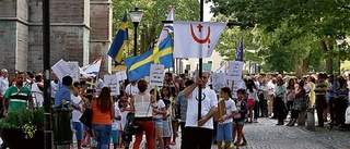 Demonstration för kristna i Irak