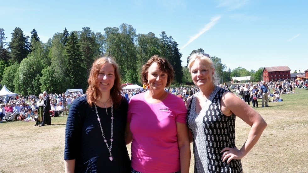 Cecilia Gyllenberg Bergfasth, museichef Tina Karlsson, och kultur- o fritidsnämndens chef Karin Olander är den trio som står bakom det lyckade arrangemanget. Foto: Tommy Pettersson