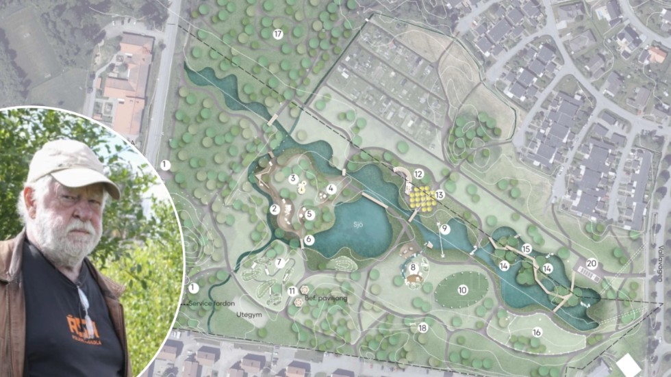 Urban Lundin är inte främmande för en sjöpark, men det får inte vara på bekostnad av kolonilotterna. 