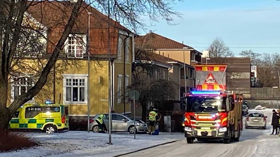En trafikolycka har inträffat på Söder i Eskilstuna.