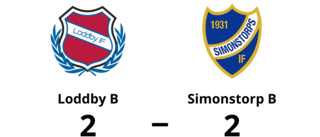 Simonstorp B spelade lika borta mot Loddby B