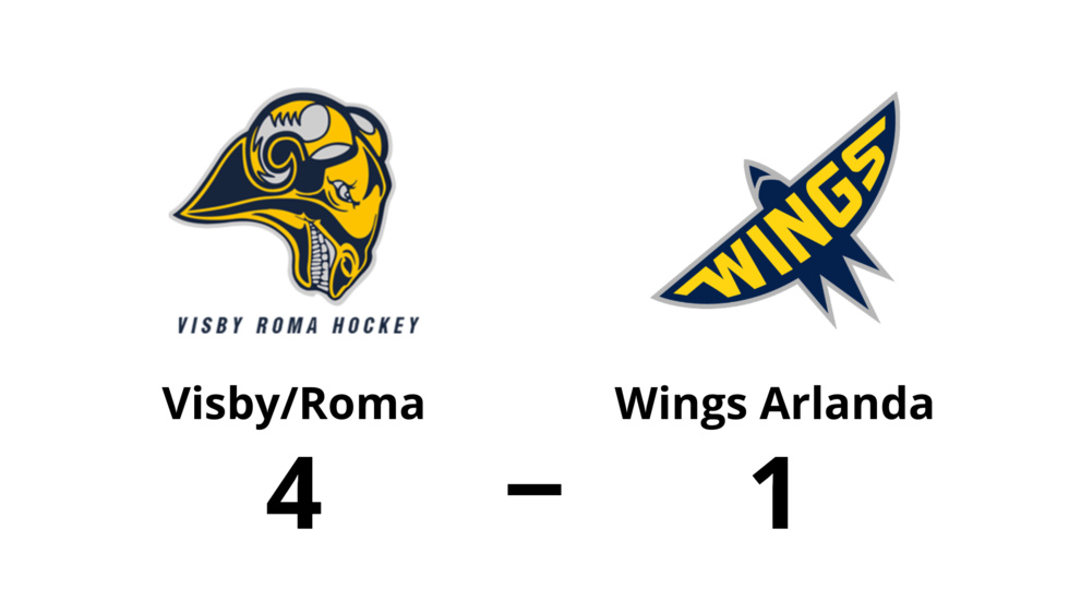 Visby/Roma vann mot Wings HC Arlanda