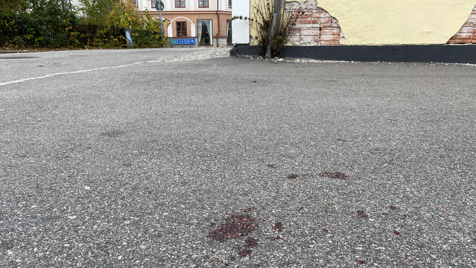 Brogatan i Gamleby, platsen för det misstänkta mordförsöket.