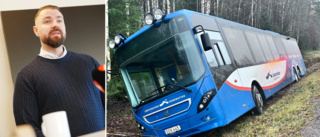  Nya bussbolaget körde i diket tidigare i oktober