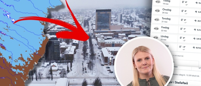 Nu gör snön återkomst i Skellefteå: ”Kan slå över till vinter”