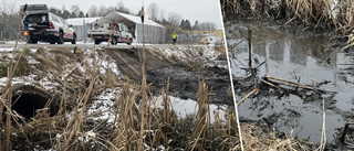 Stort oljeutsläpp i Torshälla  