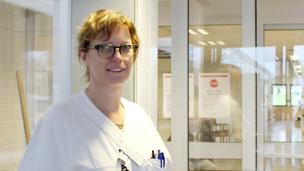 Camilla Ljungdahl, chef på Hälsocentralen i Vimmerby.