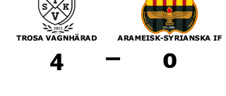 Trosa Vagnhärad tog kommandot från start mot Arameisk-Syrianska IF