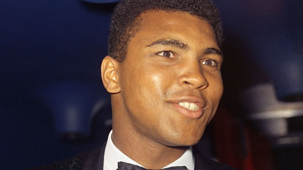 Muhammad Ali 1966. Nu debuterar legendarens barnbarn snart som proffsboxare.