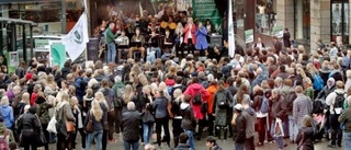 Manifestation med ett spår av hopp