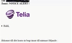 Bluffmejl från Telia i omlopp