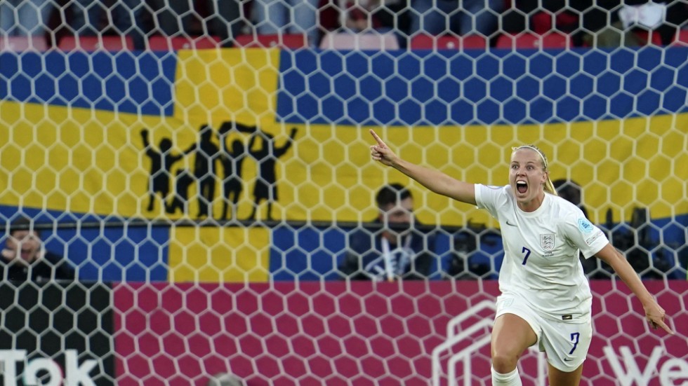 Englands EM-hjälte Beth Mead missar VM-festen. Arkivbild.