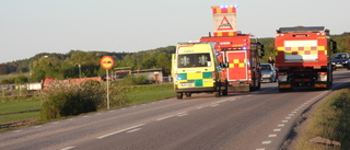 Mopedist körde i diket på Arkösundsvägen