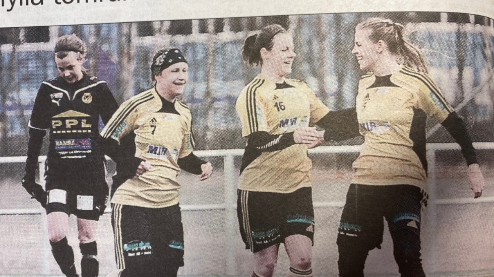 Ida Josefsson, Anna Karlsson och Maria Nilsson var profiler i VIF dam för 10 år sedan. 