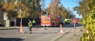 Två till sjukhus efter trafikolycka