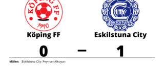 Peyman Alkoyun matchhjälte för Eskilstuna City borta mot Köping FF