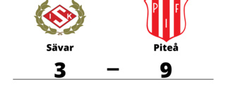 Piteå vann i P 16 Nationell Grupp 8 herr mot Sävar