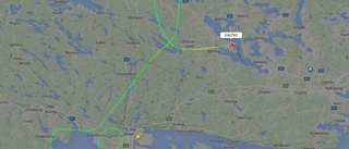 Flygplan fick vända från Norrköping