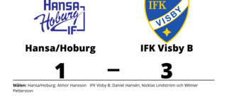 IFK Visby B slog Hansa/Hoburg på bortaplan