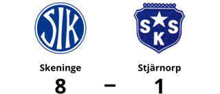 Skeninge ny serieledare efter seger