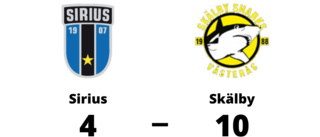 Sirius utklassat av Skälby hemma - med 4-10