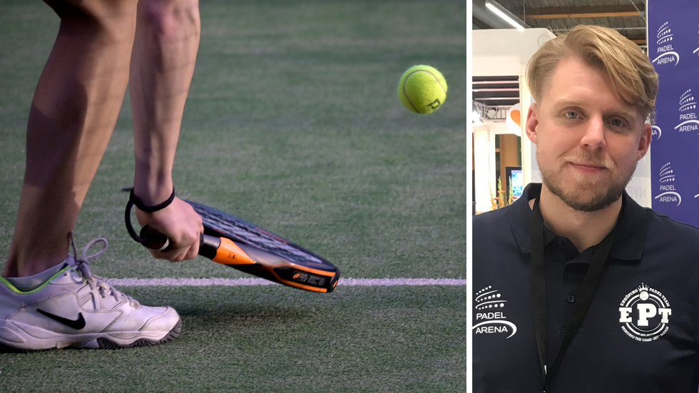 Joacim Sätare är hallchef på Enköping Padel Arena.