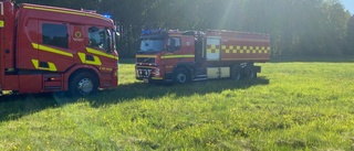 Larm om markbrand i Vrinneviskogen