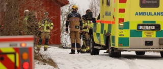 Brand bröt ut i kök hos barnfamilj