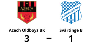 3-1-seger för Azech Oldboys BK - besegrade Svärtinge B