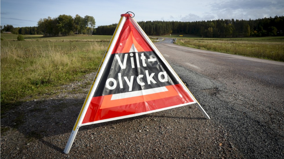 Olyckan anmäldes klockan 8 på måndagsmorgonen.