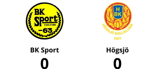 Delad pott när BK Sport tog emot Högsjö