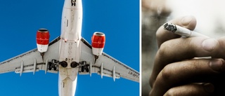 Flygpassagerare vägrade fimpa 